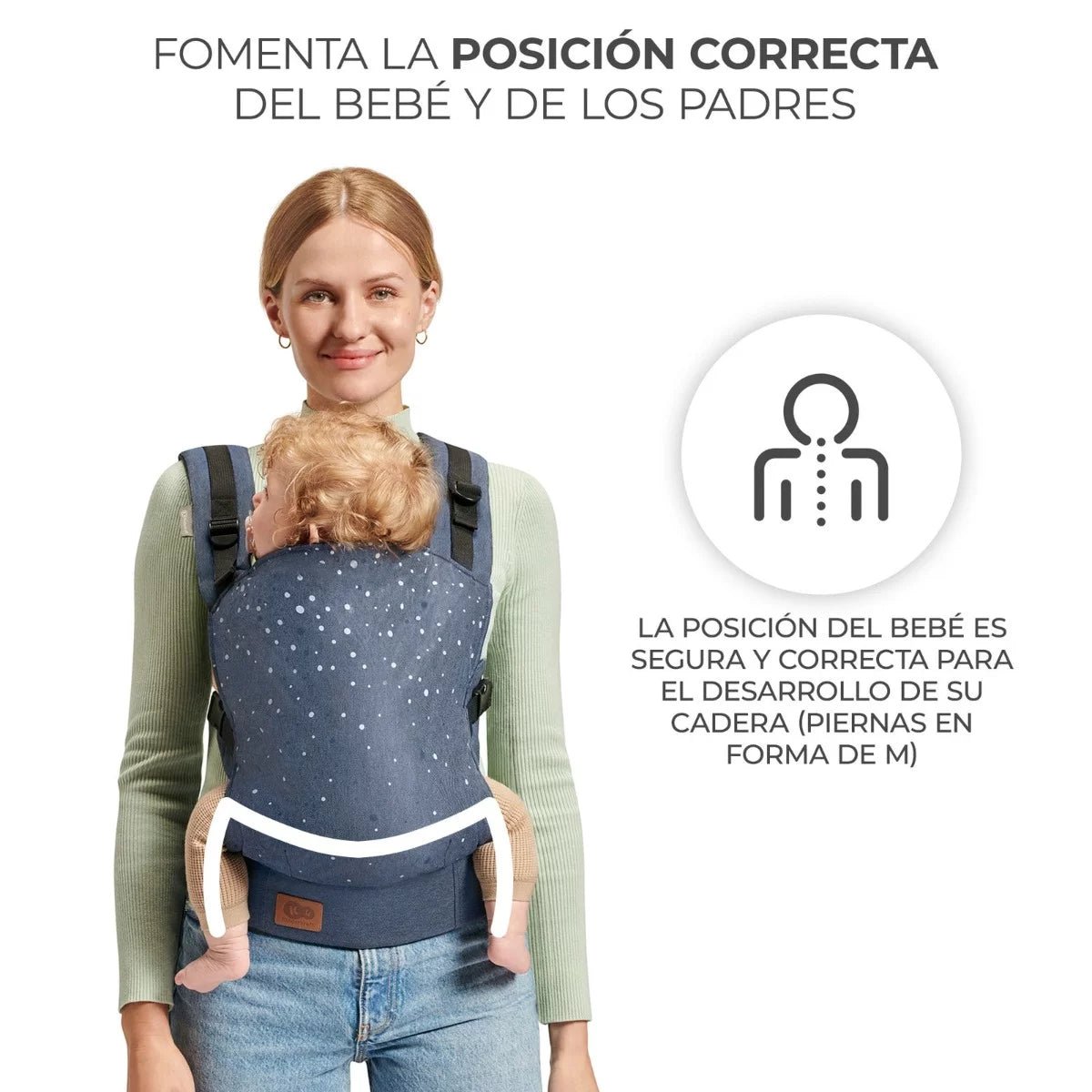 Portabebé NINO Confetti - KinderKraft - Mini Nuts - Expertos en sillas de auto y coches de paseo para bebés