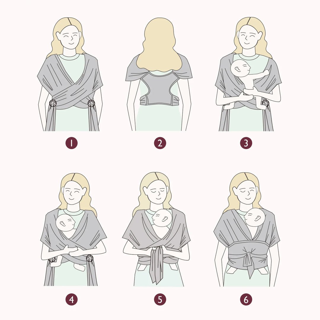 Portabebés fular - MOMCOZY - Mini Nuts - Expertos en sillas de auto y coches de paseo