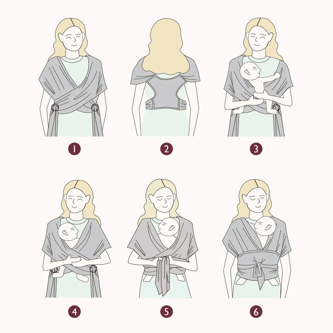 Portabebés fular - MOMCOZY - Mini Nuts - Expertos en sillas de auto y coches de paseo