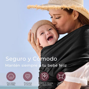 Portabebés fular - MOMCOZY - Mini Nuts - Expertos en sillas de auto y coches de paseo