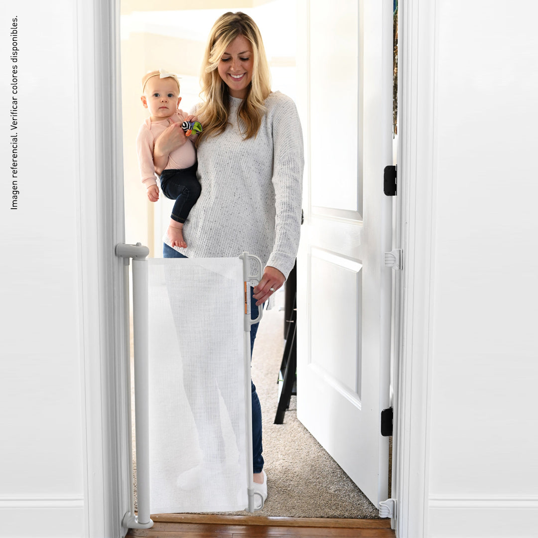 Barrera retráctil de seguridad para bebés 85.5x140cm