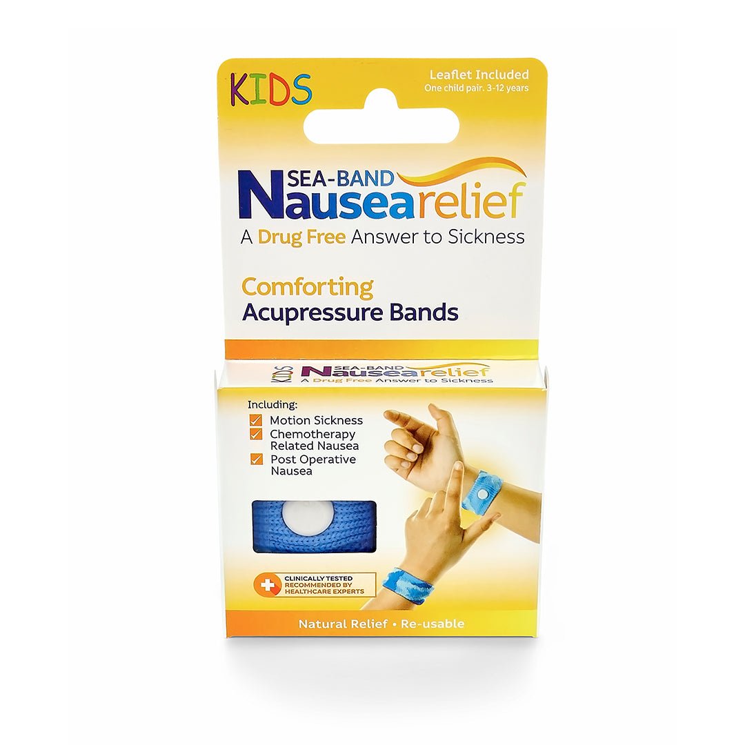 Pulseras Anti - mareos Niños - Sea Band - Mini Nuts - Expertos en sillas de auto y coches de paseo