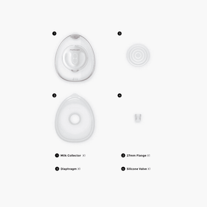 Repuestos para Extractor de leche materna Serie V - MOMCOZY - Mini Nuts - Expertos en sillas de auto y coches de paseo