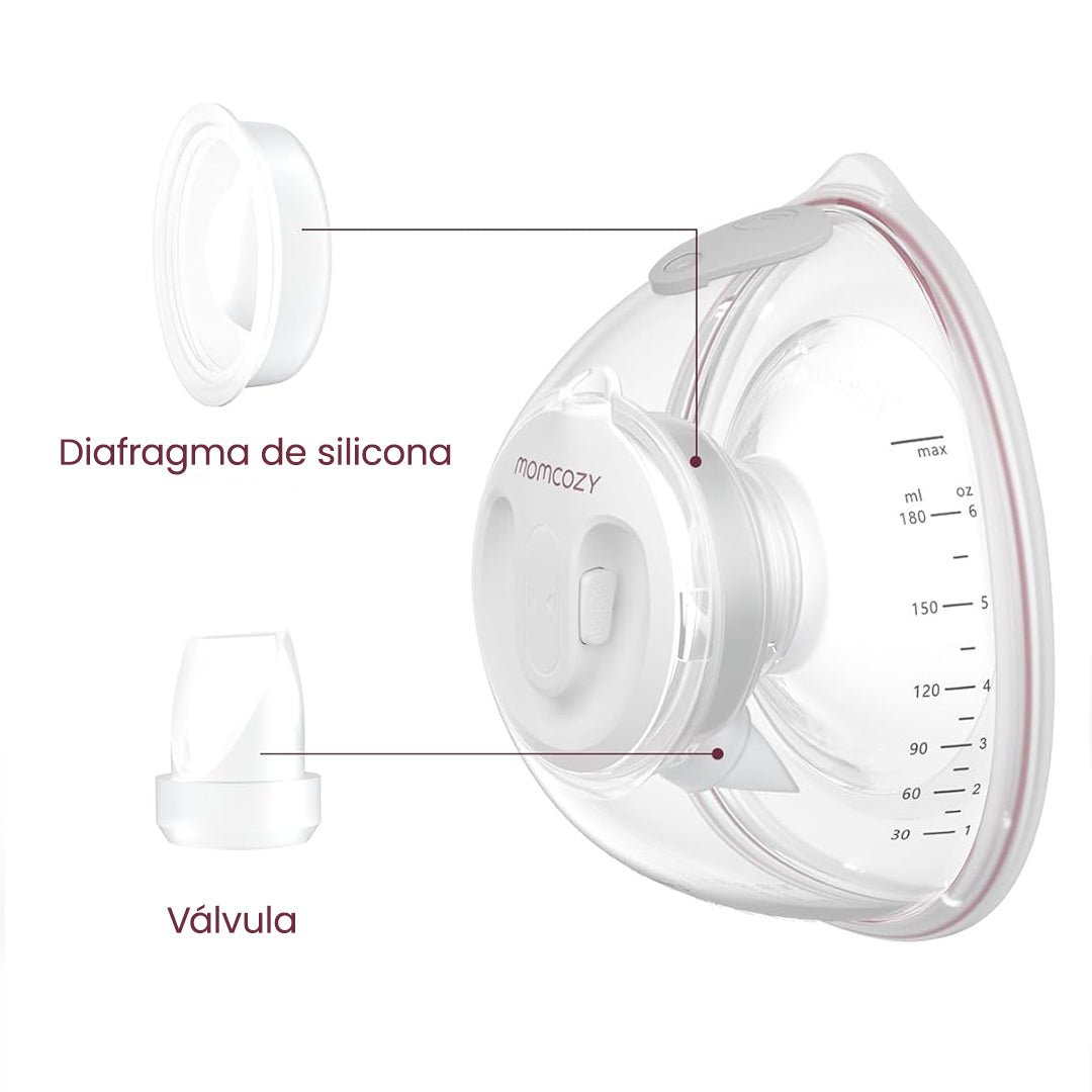 Repuestos para Extractor de leche materna Serie V - MOMCOZY - Mini Nuts - Expertos en sillas de auto y coches de paseo