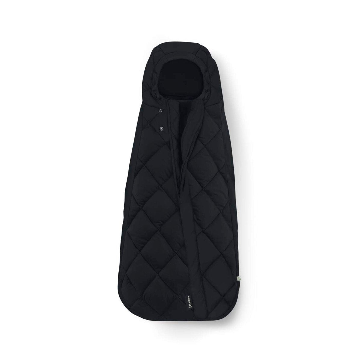 Saquito acolchado para bebés en sillas de auto color moon black