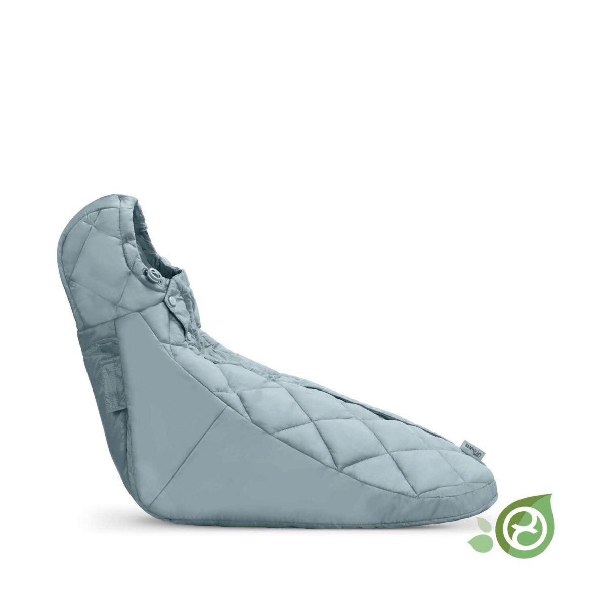 Vista lateral de Saquito acolchado para bebés en sillas de auto color sky blue