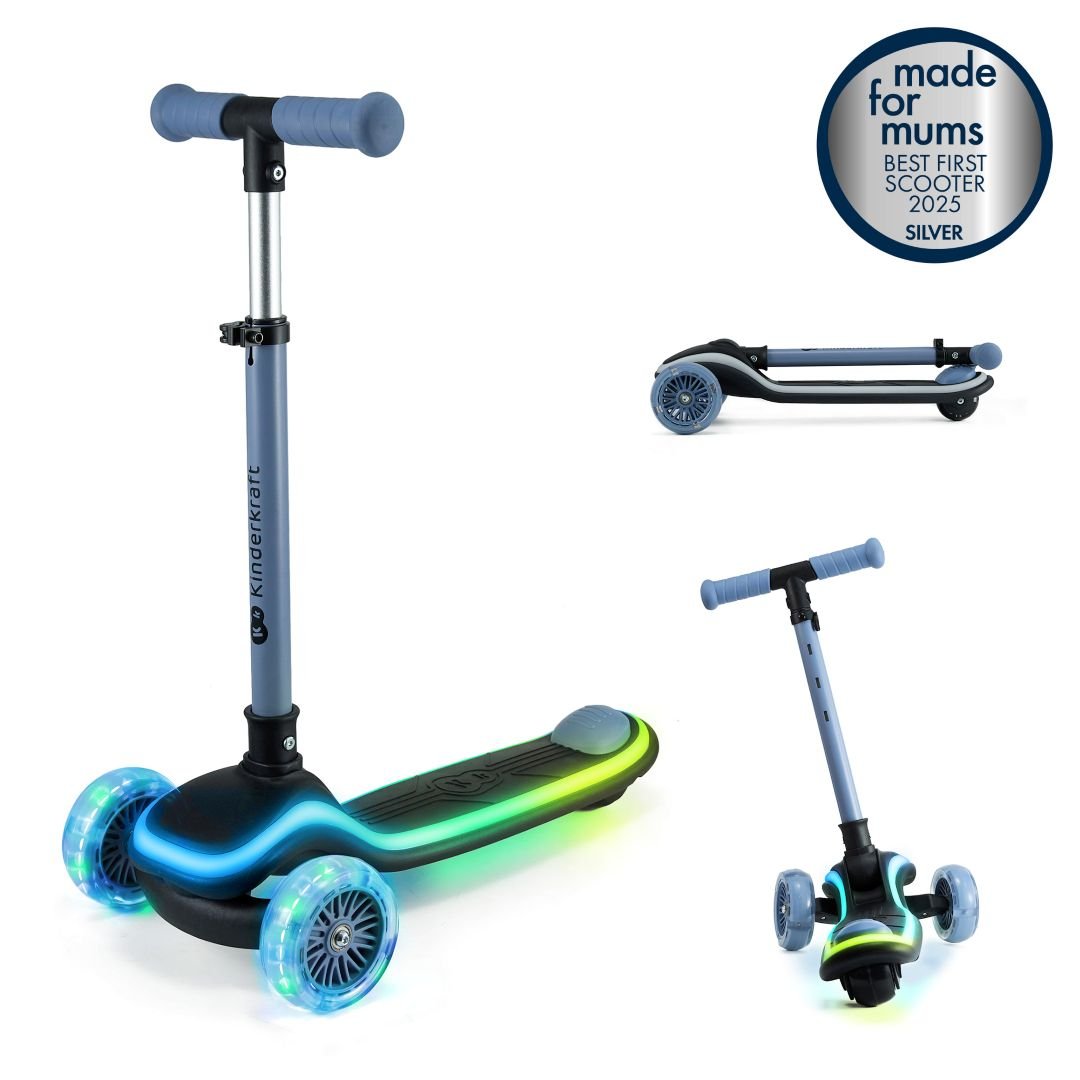 Scooter con luces LED RAKET - KinderKraft - Mini Nuts - Expertos en sillas de auto y coches de paseo