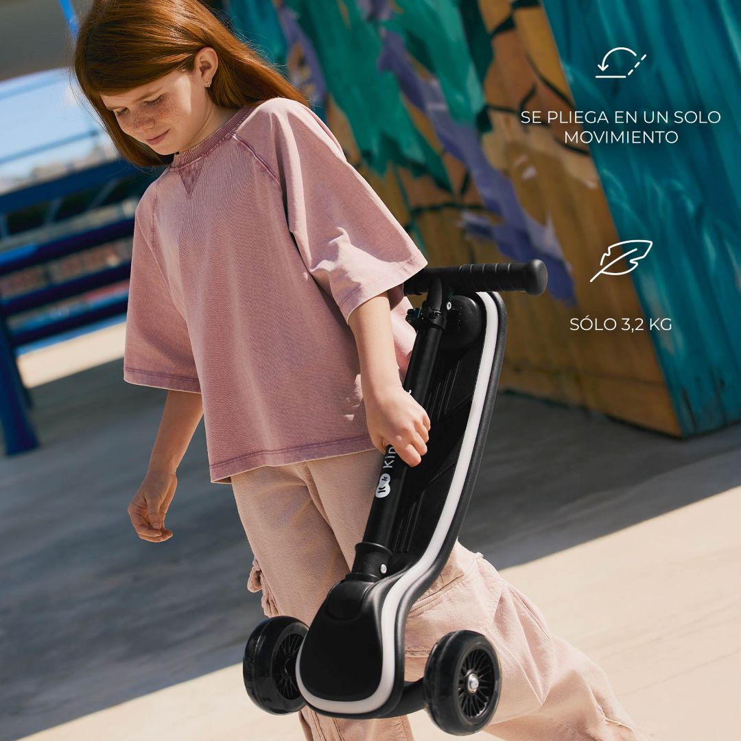 Scooter con luces LED RAKET - KinderKraft - Mini Nuts - Expertos en sillas de auto y coches de paseo