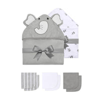 Set de Toalla con Capucha y Toallitas para el baño