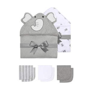 Set de Toalla con Capucha y Toallitas para el baño - vista principal