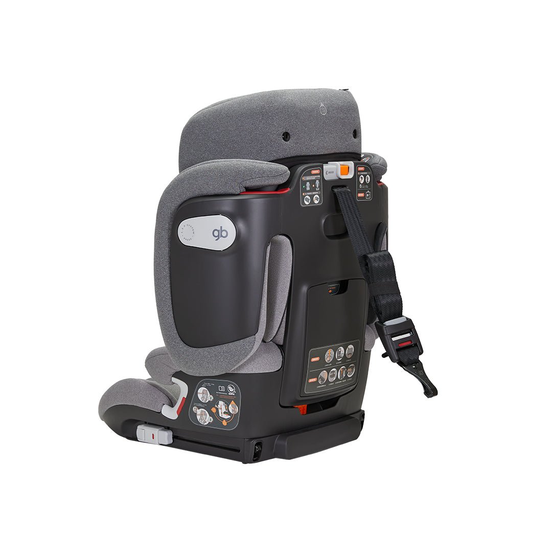 Detalle de top tether de Silla de auto Combinada Pockit Armor de GB