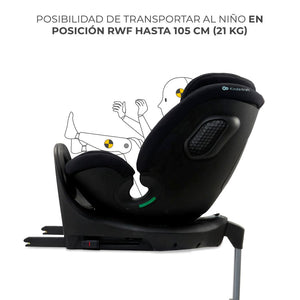 Silla de auto convertible Toda en una XRIDER 2 i - Size - KinderKraft - Mini Nuts - Expertos en sillas de auto y coches de paseo