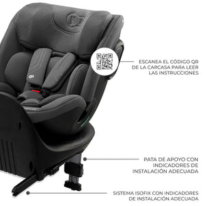 Silla de auto convertible Toda en una XRIDER 2 i - Size - KinderKraft - Mini Nuts - Expertos en sillas de auto y coches de paseo