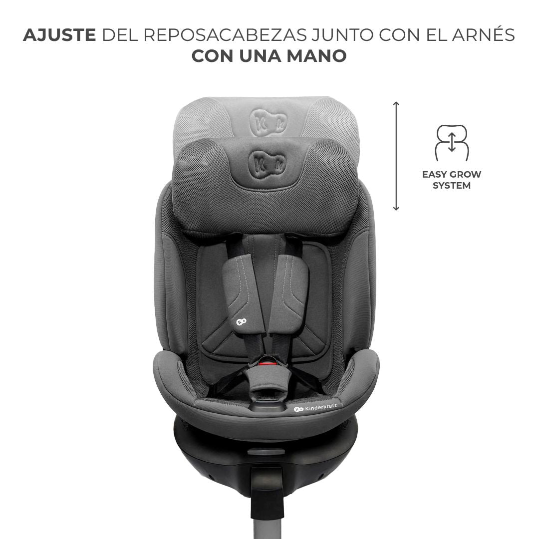 Silla de auto convertible Toda en una XRIDER 2 i - Size - KinderKraft - Mini Nuts - Expertos en sillas de auto y coches de paseo