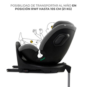 Silla de auto convertible Toda en una XRIDER 2 i - Size - KinderKraft - Mini Nuts - Expertos en sillas de auto y coches de paseo