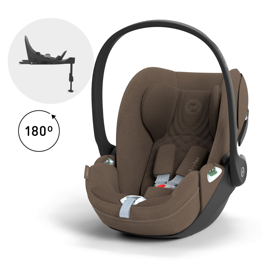 Silla de auto nido Cloud T + Base T i - Size Coconuts Brown Plus