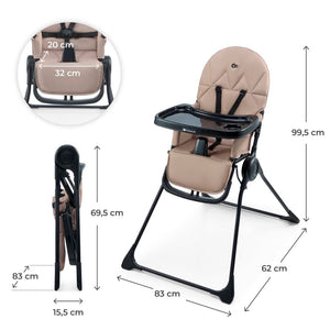 Silla de comer compacta Binci - KinderKraft - Mini Nuts - Expertos en sillas de auto y coches de paseo