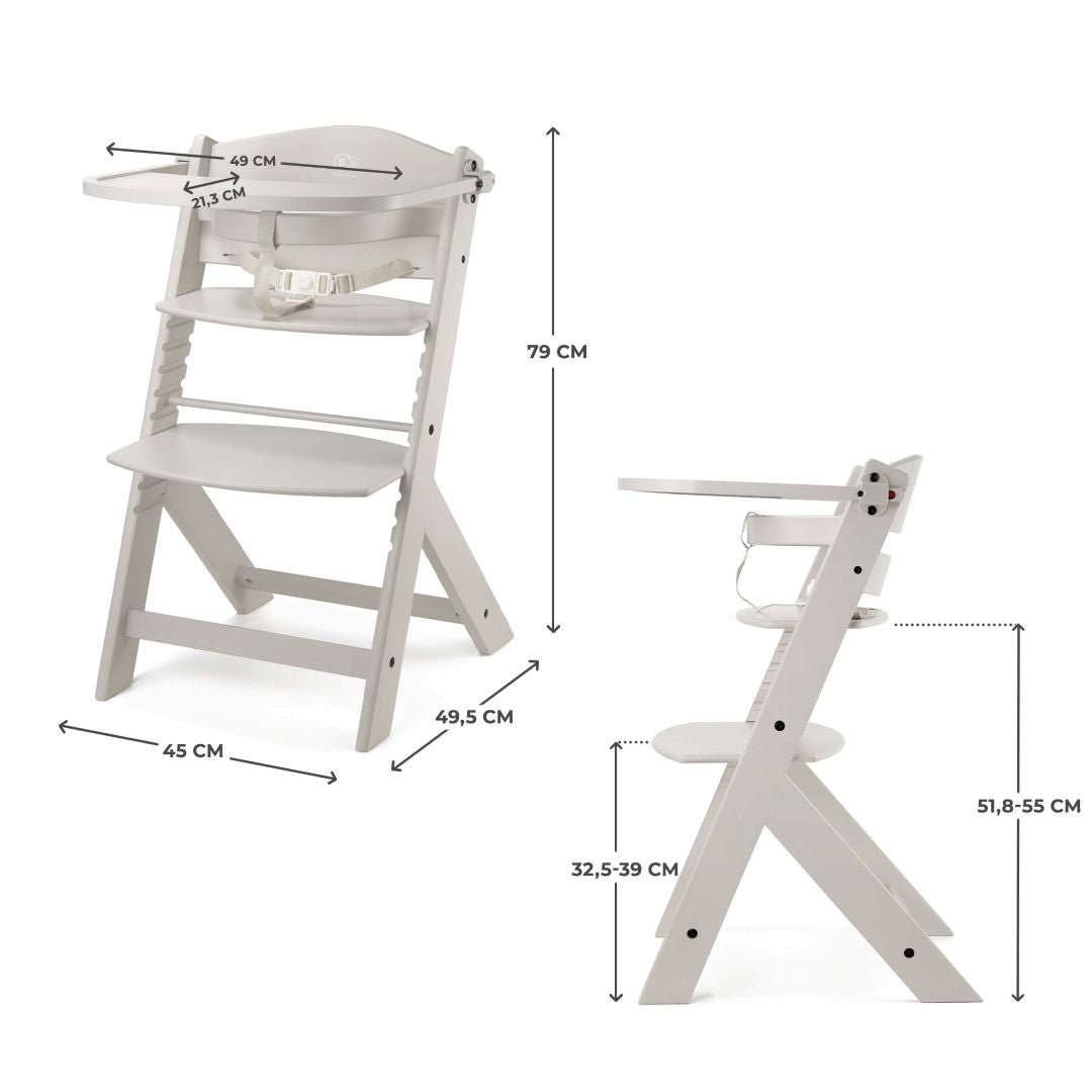 Silla de comer evolutiva 2 en 1 Enock - KinderKraft - Mini Nuts - Expertos en sillas de auto y coches de paseo