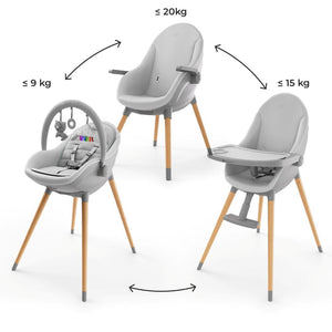 Silla de comer evolutiva 3 en 1 Fini Up - KinderKraft-Mini Nuts - Expertos en sillas de auto y coches de paseo