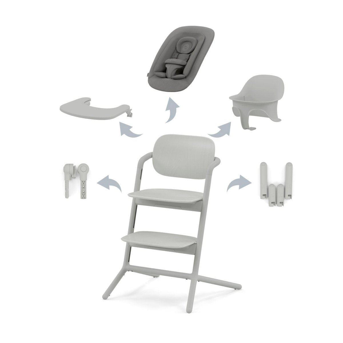 Silla de comer evolutiva 4 en 1 Lemo - Cybex Gold - Mini Nuts - Expertos en sillas de auto y coches de paseo