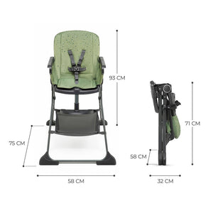 Silla de comer Foldee - KinderKraft-MiniNuts expertos en coches y sillas de auto para bebé