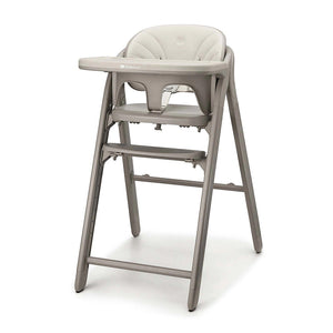 Silla de comer 3 en 1 Tino de Kinderkraft color Beige, vista frontal en ángulo