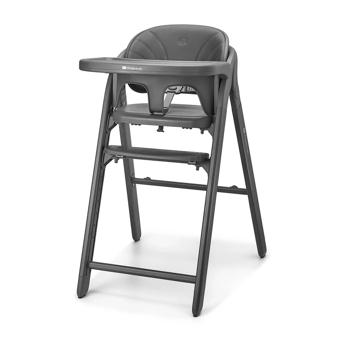 Silla de comer 3 en 1 Tino de Kinderkraft color Gris, vista frontal en ángulo
