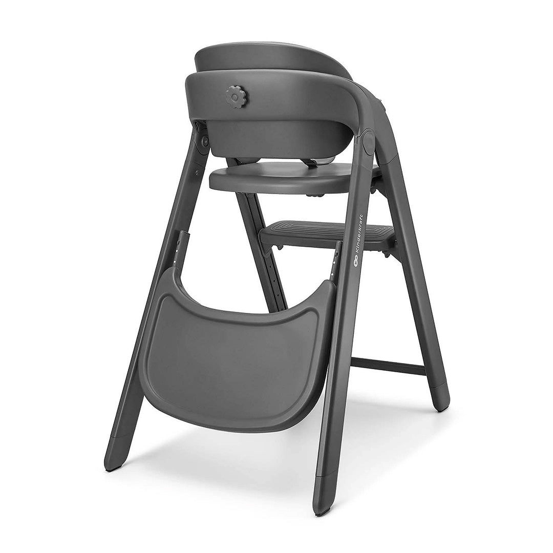 Silla de comer 3 en 1 Tino de Kinderkraft color Gris en modo silla infantil, vista lateral