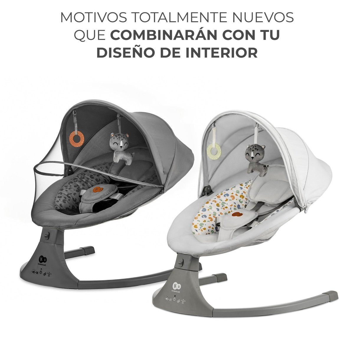 Silla Mecedora/Hamaca eléctrica Lumi 2 - KinderKraft - Mini Nuts - Expertos en sillas de auto y coches de paseo