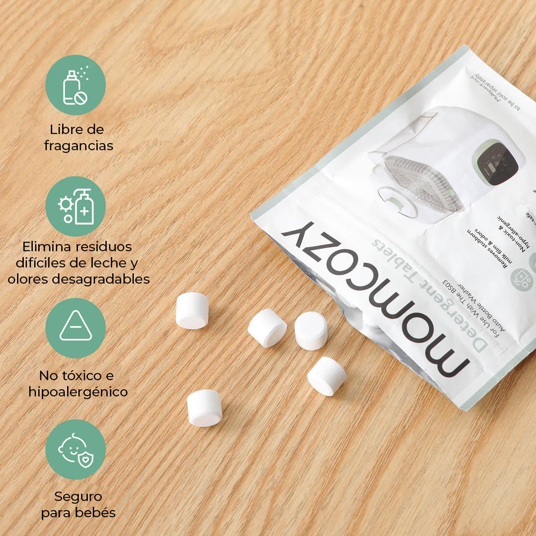 Tabletas detergentes para lavabiberones KleanPal Pro - MOMCOZY - Mini Nuts - Expertos en sillas de auto y coches de paseo