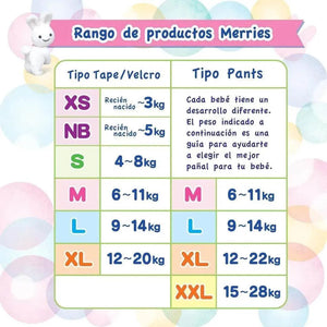 Pañales desechables Merries con velcro - imagen 16