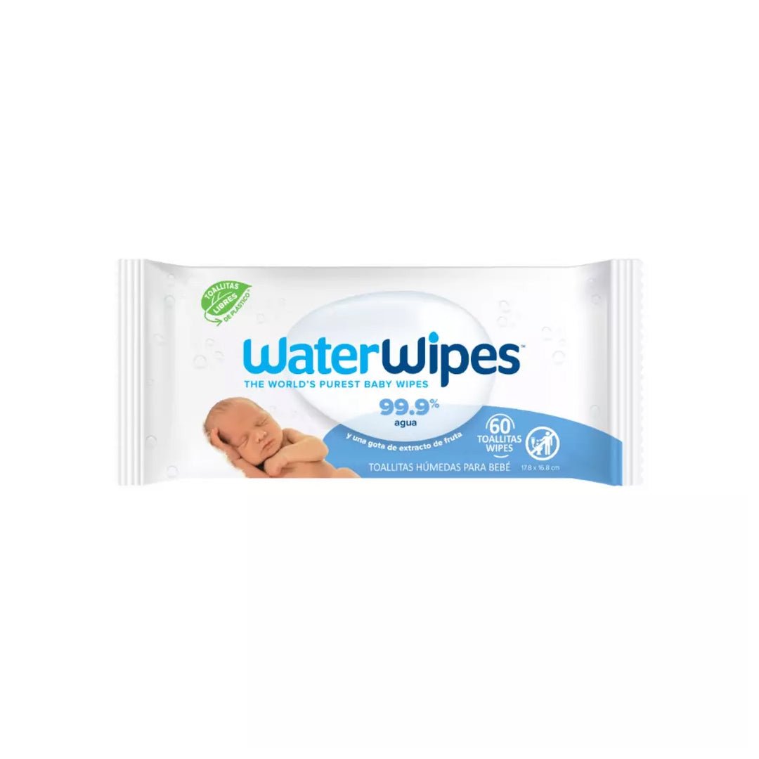 Toallitas húmedas Waterwipes 60 Unidades - Waterwipes - Mini Nuts - Expertos en sillas de auto y coches de paseo