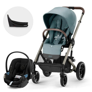 Travel System Balios S Lux 3.0 + Aton G Swivel + Base - Cybex Gold-MiniNuts expertos en coches y sillas de auto para bebé