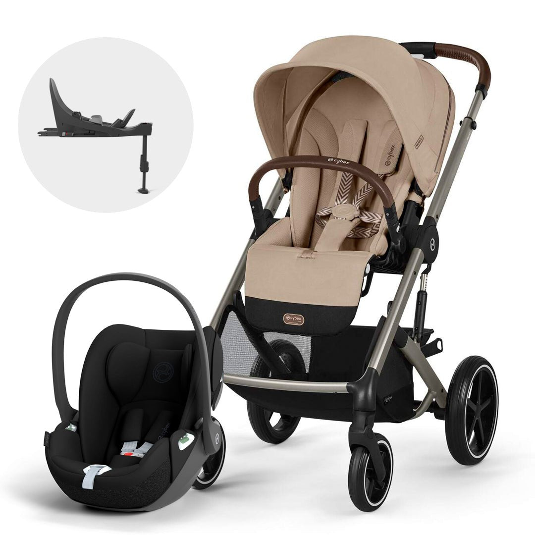 Travel System Balios S Lux 3.0 - Cybex Gold - Mini Nuts - Expertos en sillas de auto y coches de paseo