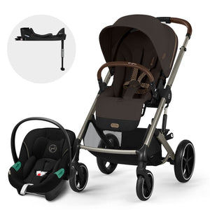 Travel System Balios S Lux One Pull Harness - Cybex Gold - Mini Nuts - Expertos en sillas de auto y coches de paseo