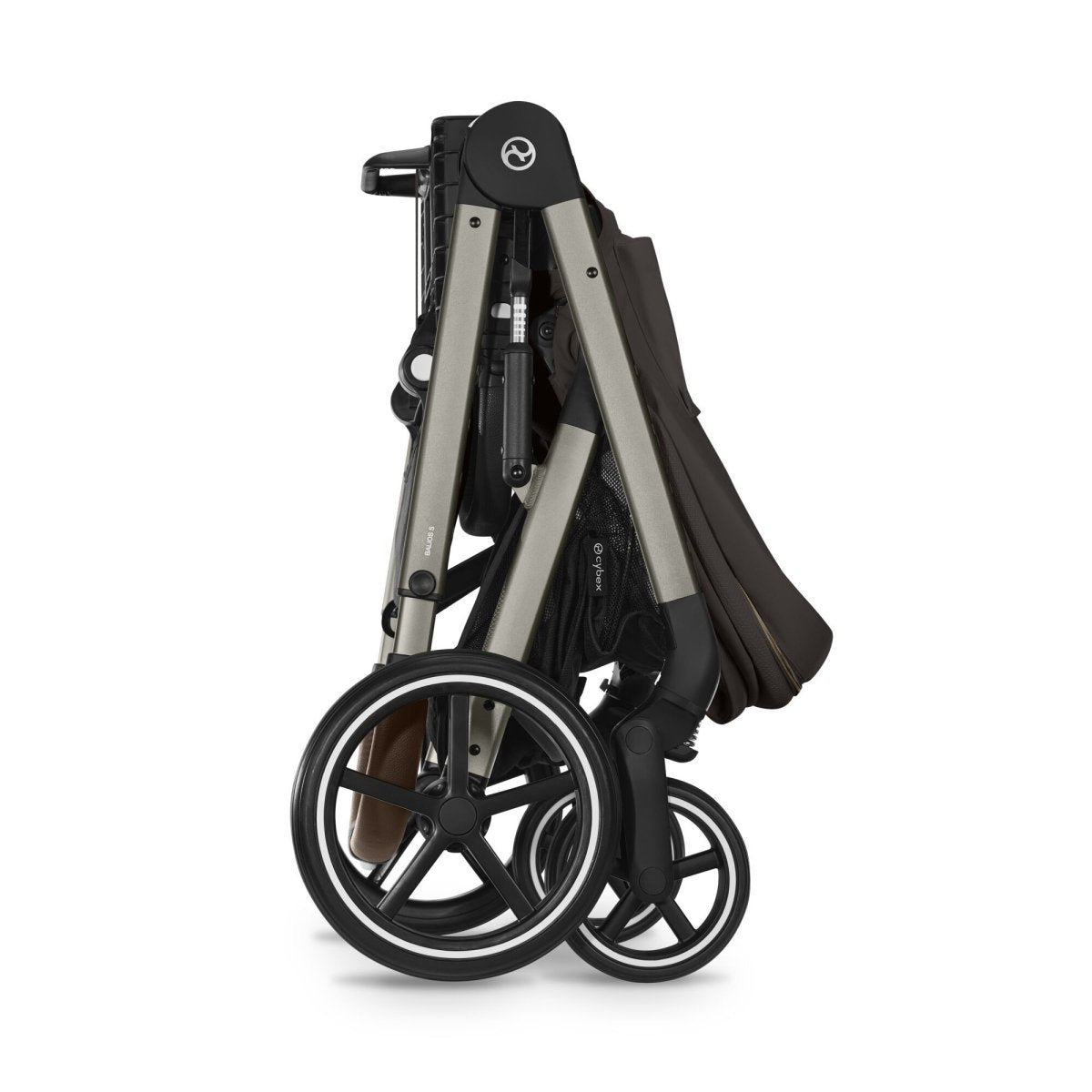 Travel System Balios S Lux One Pull Harness - Cybex Gold - Mini Nuts - Expertos en sillas de auto y coches de paseo