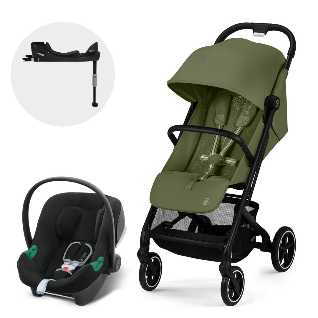 Travel System Beezy 2025 Candy Pink con silla de auto aton b2 + base one