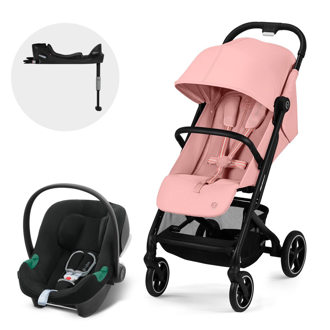Travel System Beezy 2025 Candy Pink con silla de auto aton b2 + base one