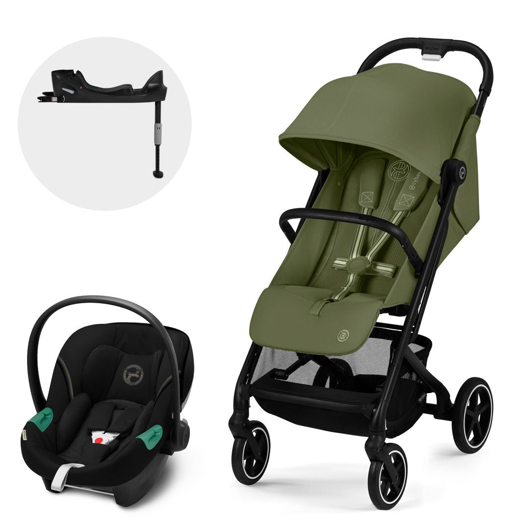 Travel System Beezy 2025 Candy Pink con silla de auto aton s2 + base one
