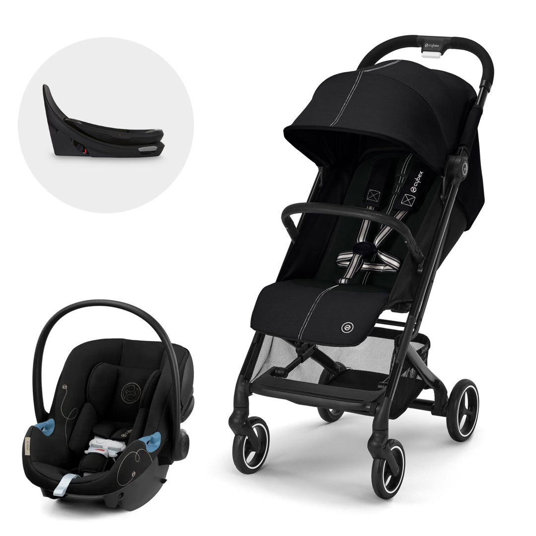 Travel System Beezy + Aton G Swivel + Base One - Cybex Gold-MiniNuts expertos en coches y sillas de auto para bebé