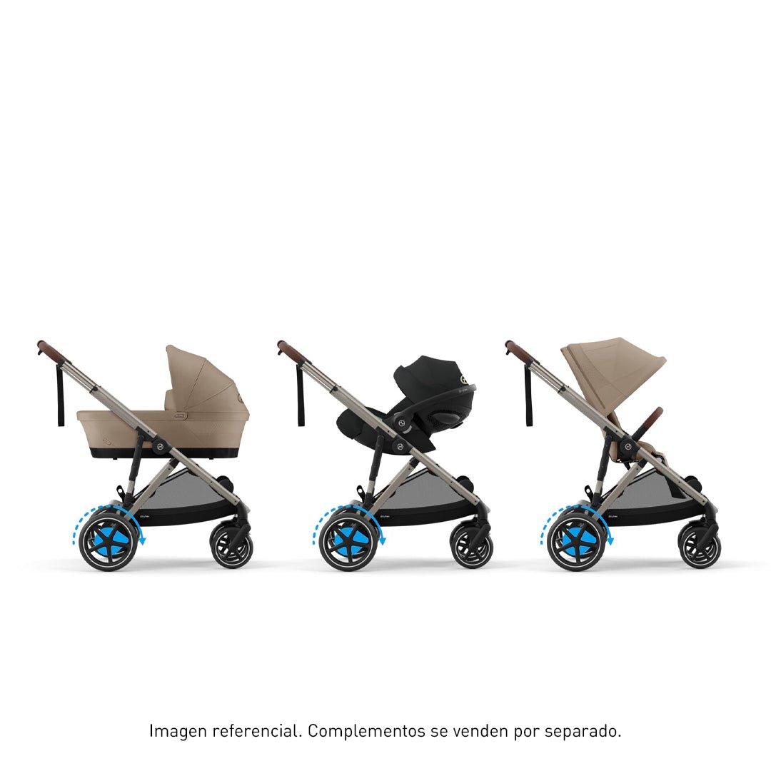 Travel System e - Gazelle S - Cybex Gold - Mini Nuts - Expertos en sillas de auto y coches de paseo