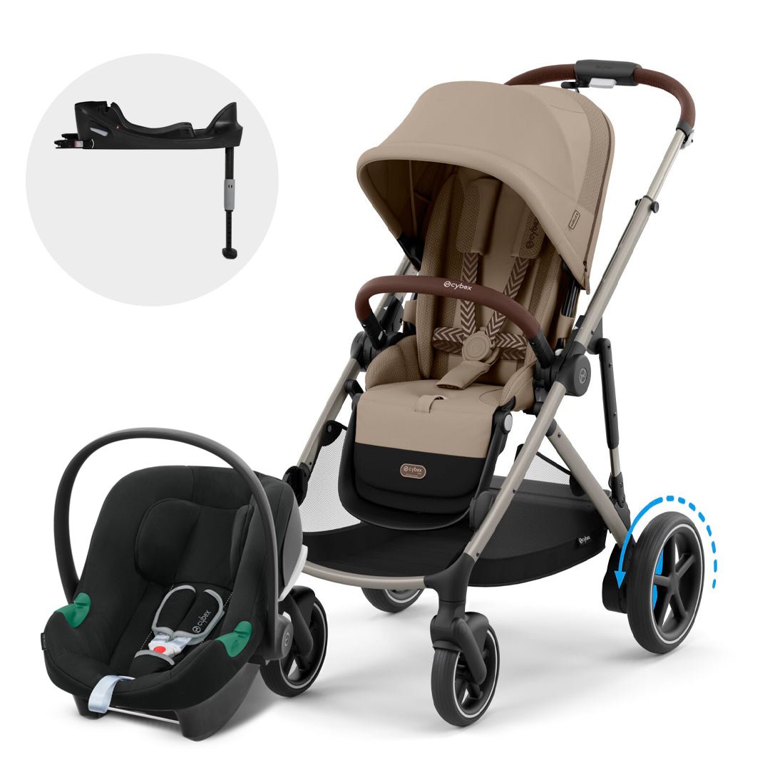 Travel System e - Gazelle S - Cybex Gold - Mini Nuts - Expertos en sillas de auto y coches de paseo