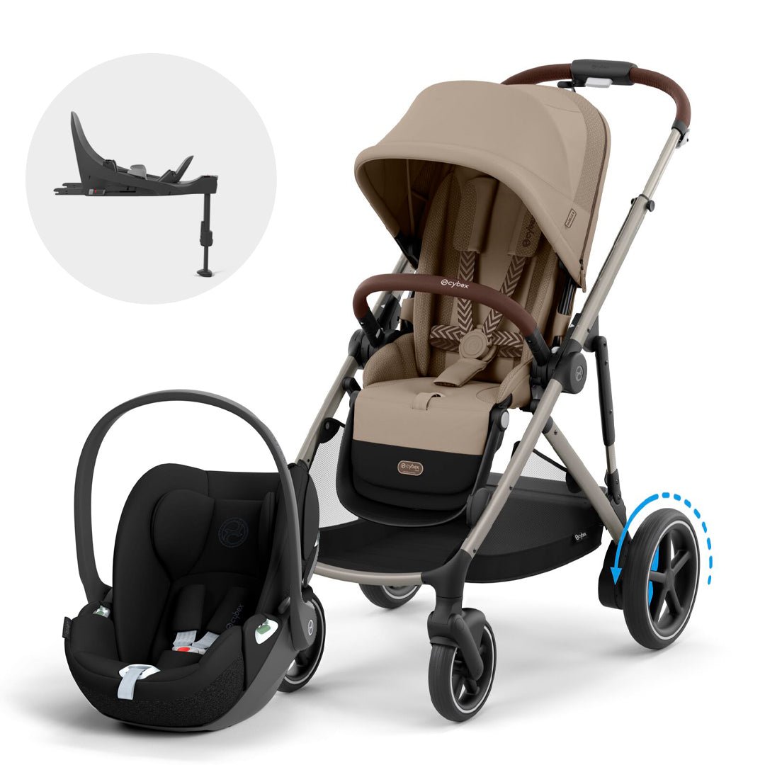 Travel System e - Gazelle S - Cybex Gold - Mini Nuts - Expertos en sillas de auto y coches de paseo