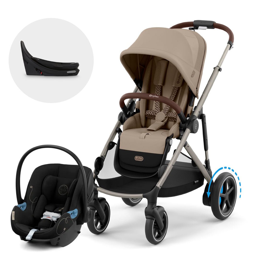 Travel System e - Gazelle S - Cybex Gold - Mini Nuts - Expertos en sillas de auto y coches de paseo