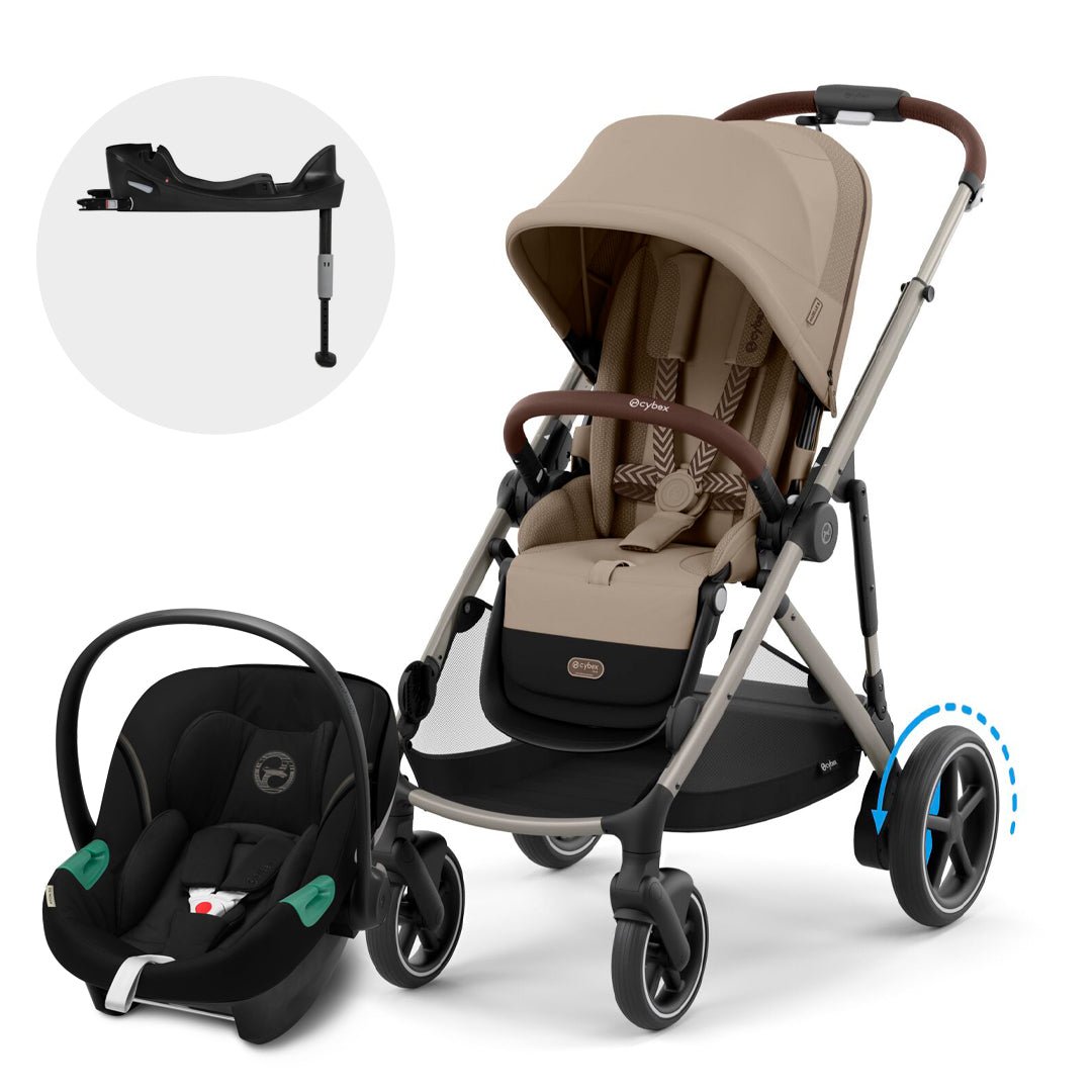 Travel System e - Gazelle S - Cybex Gold - Mini Nuts - Expertos en sillas de auto y coches de paseo