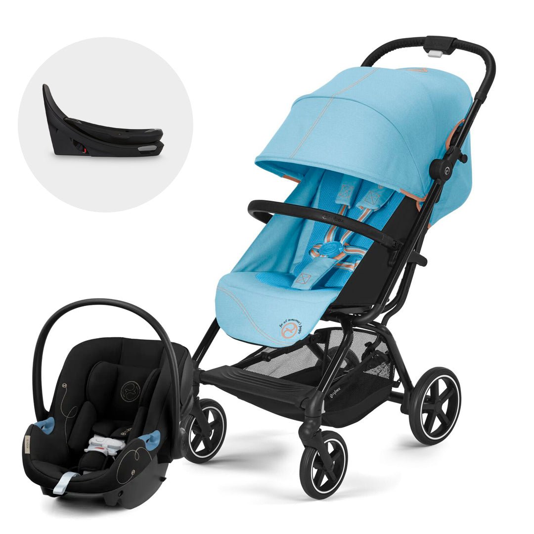 Travel System Eezy S Plus - Cybex Gold - Mini Nuts - Expertos en sillas de auto y coches de paseo