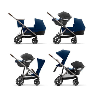 Travel System Gazelle S + Aton G Swivel + Base - Cybex Gold-MiniNuts expertos en coches y sillas de auto para bebé