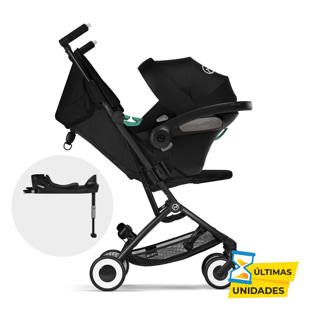 Travel System Libelle One Box con Aton S2 incluye base - Cybex Gold - Mini Nuts - Expertos en sillas de auto y coches de paseo