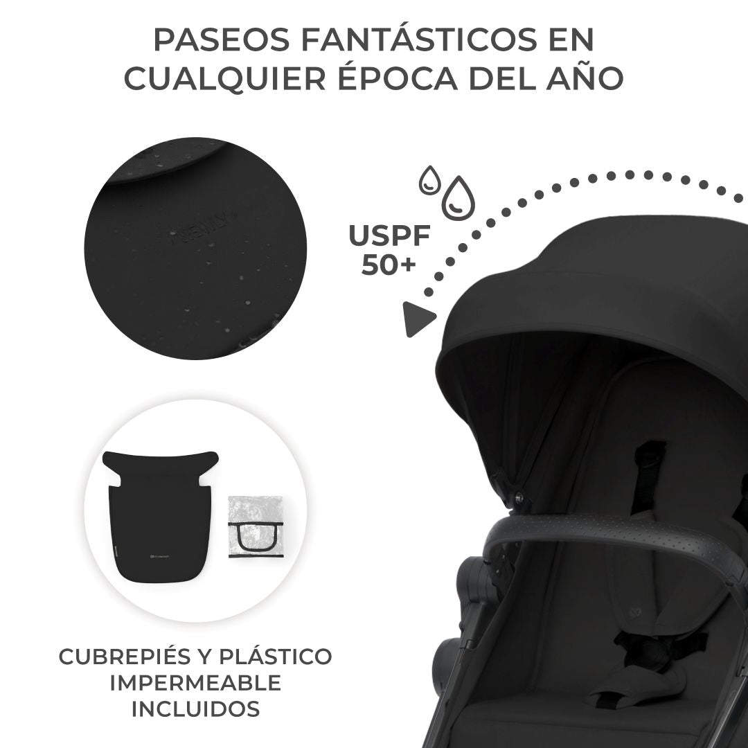 Travel System Newly 3 en 1 + Base Mink FX - KinderKraft - Mini Nuts - Expertos en sillas de auto y coches de paseo