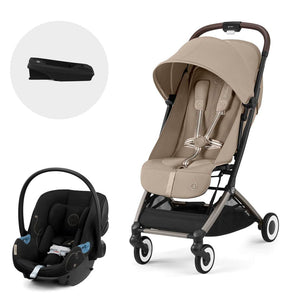 Travel System Orfeo - Cybex Gold - Mini Nuts - Expertos en sillas de auto y coches de paseo